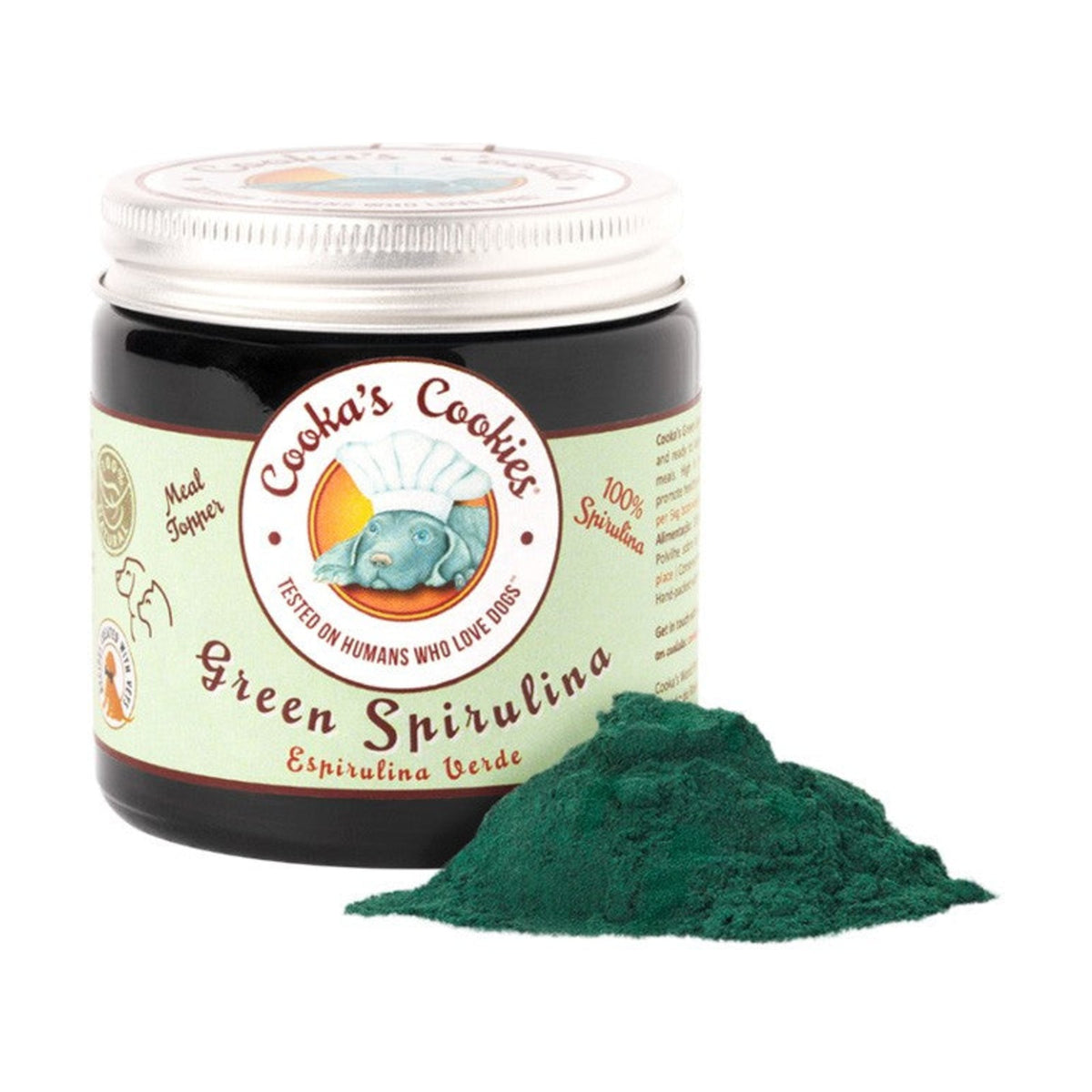COOKA'S COOKIES Booster Spiruline verte – Complément de repas en poudre pour chien – photo 1