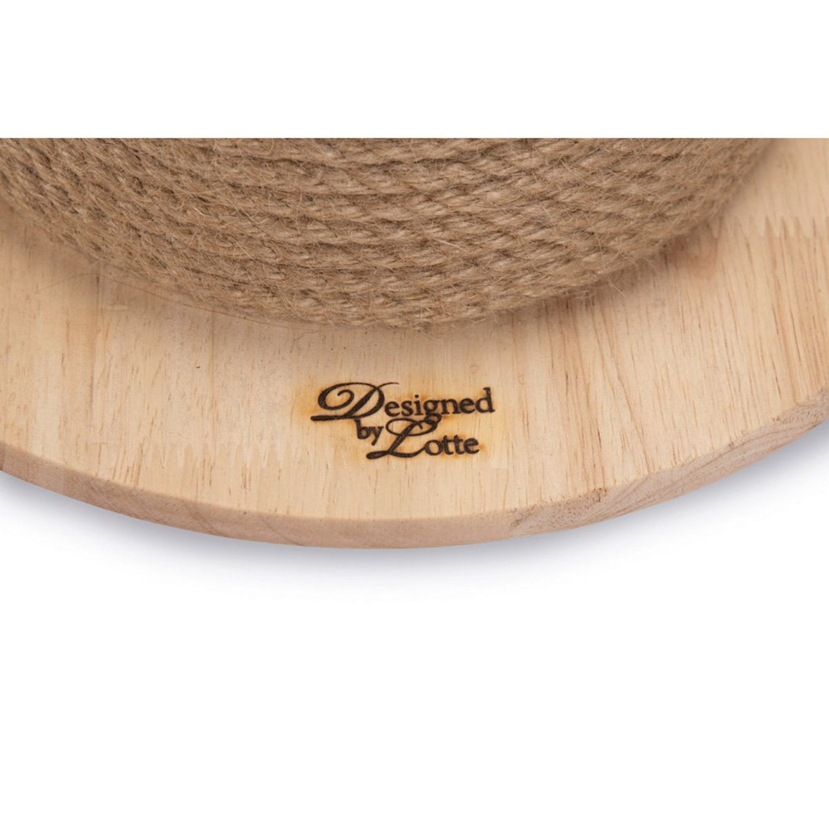 DESIGNED BY LOTTE Griffoir Wiggly – Boule à bascule en corde pour chat – photo 2