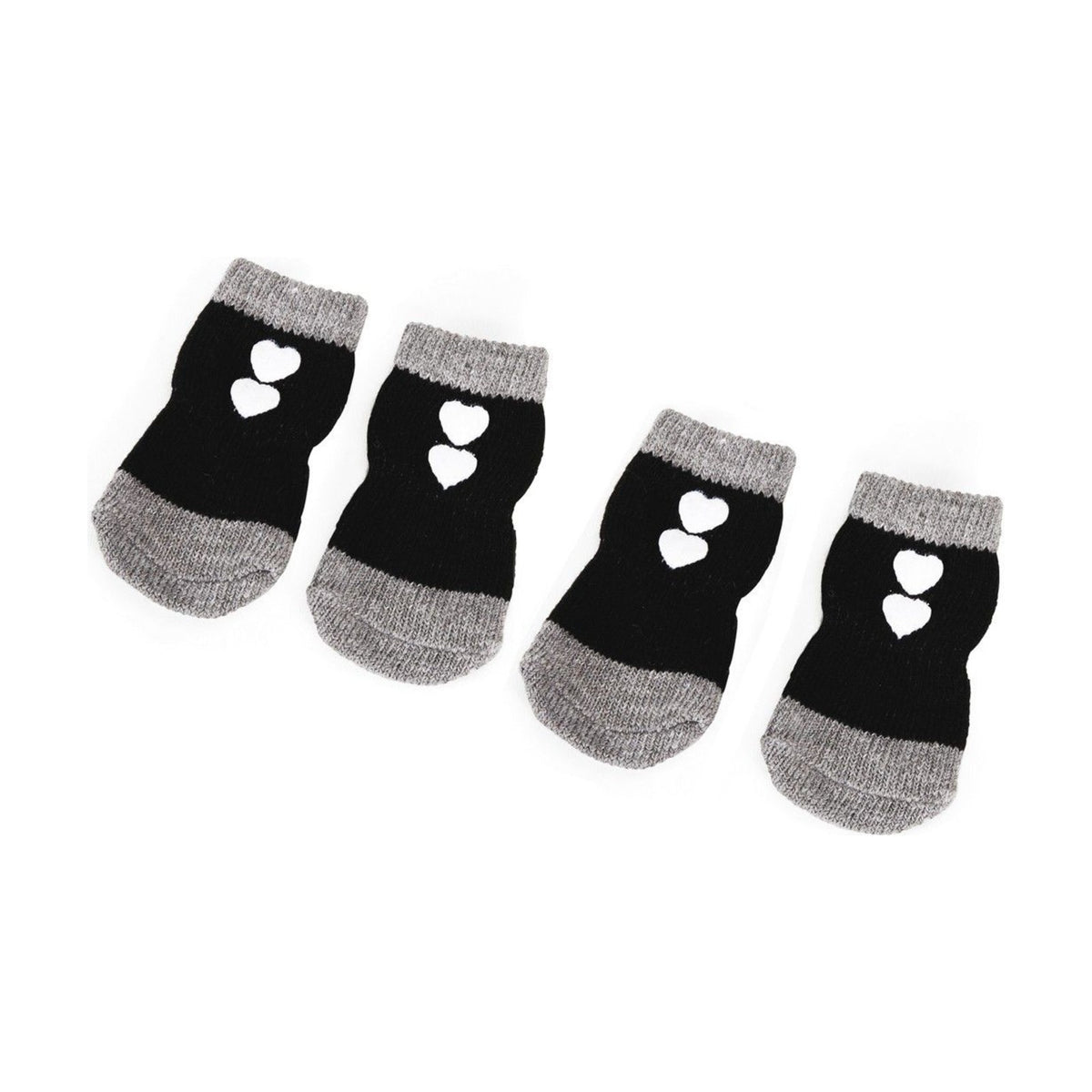 Chaussettes antiglisses noires pour chien