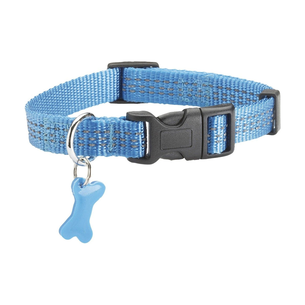 BOBBY Collier Safe – Collier réfléchissant en nylon pour chien, fuchsia, bleu ou lagon – photo 3