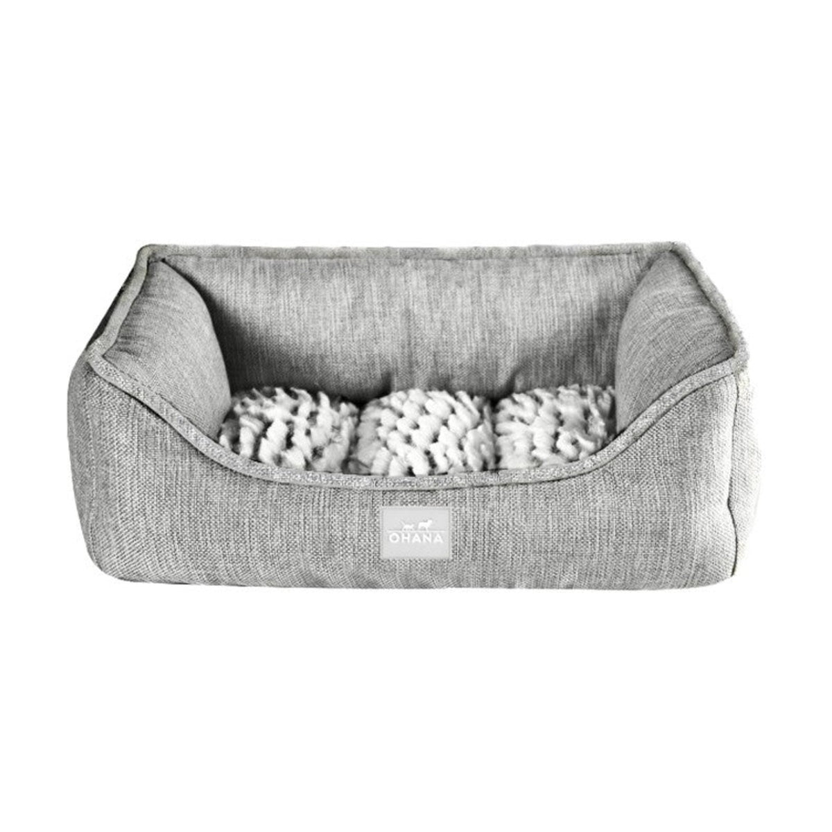 OHANA Corbeille Athens – Panier rectangulaire tout doux pour chien et chat – photo 3