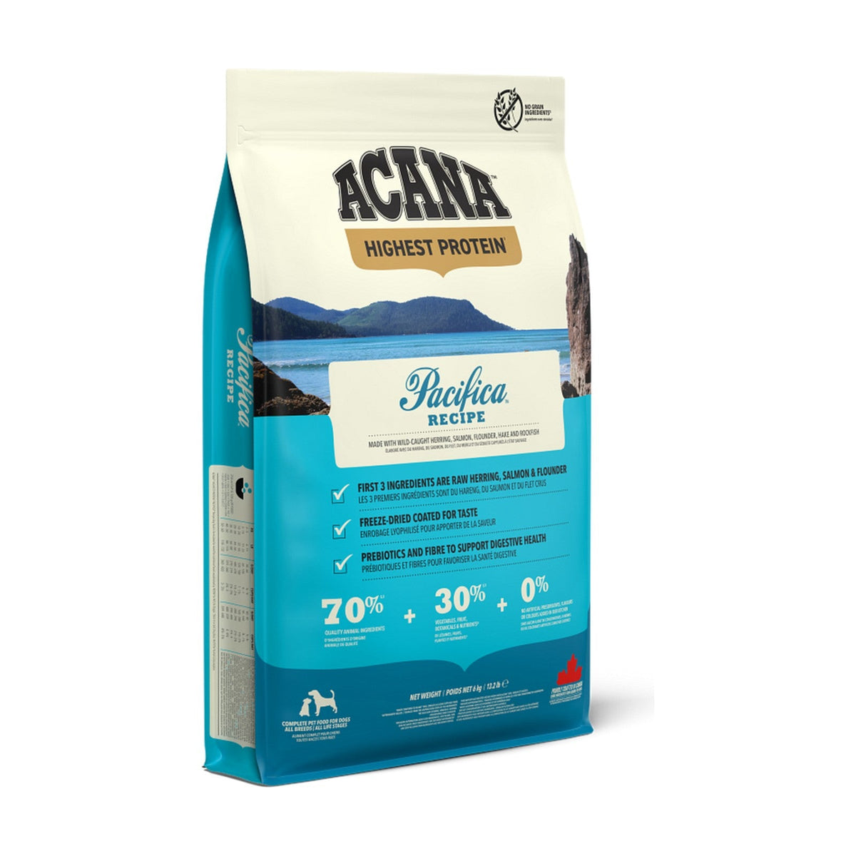 Lot de 2 sacs – ACANA Pacifica – Croquettes sans céréales chien au poisson