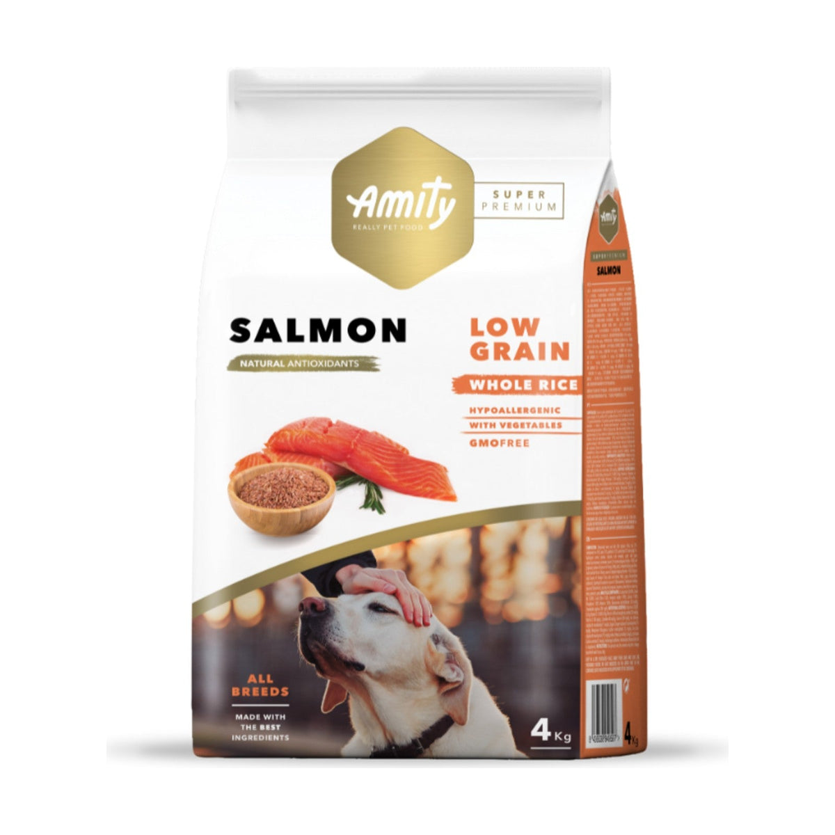Lot de 2 sacs – AMITY Super Premium Adult – Croquettes chien adulte au saumon