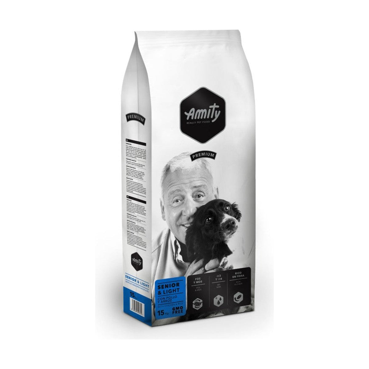 Lot de 2 sacs – AMITY Premium Senior & Light – Croquettes chien senior ou en surpoids