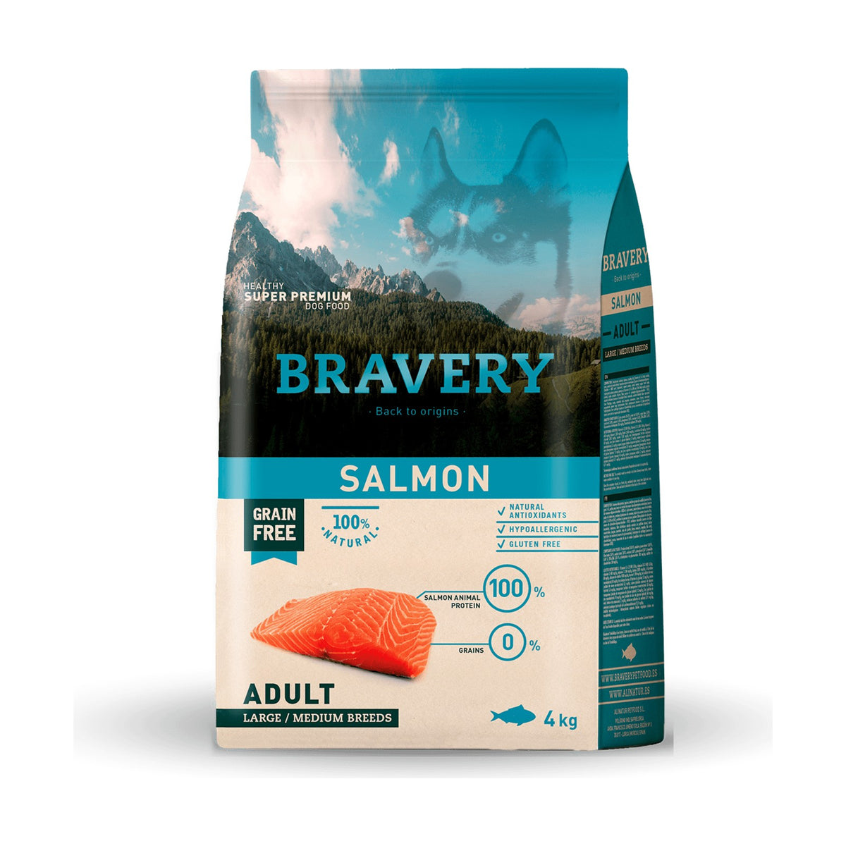 Croquettes BRAVERY MED-LARGE ADULT SALMON – photo 1