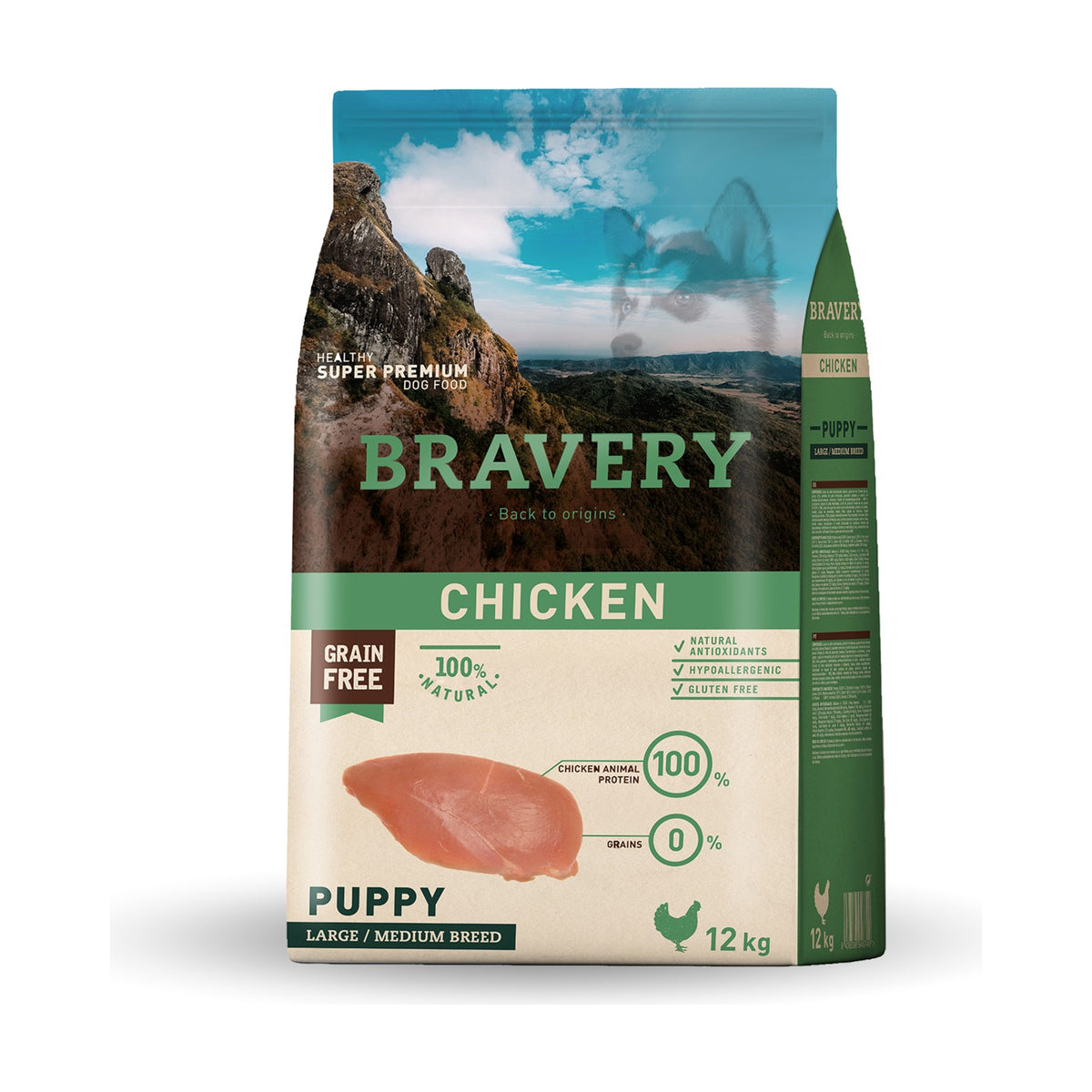 Croquettes BRAVERY MED-LARGE PUPPY CHICKEN – photo 2