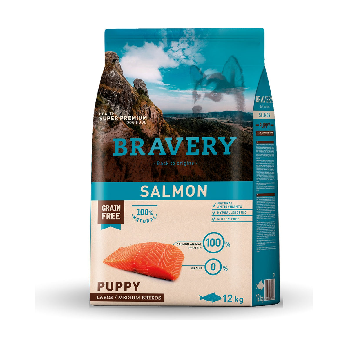Croquettes BRAVERY MED-LARGE PUPPY SALMON – photo 2
