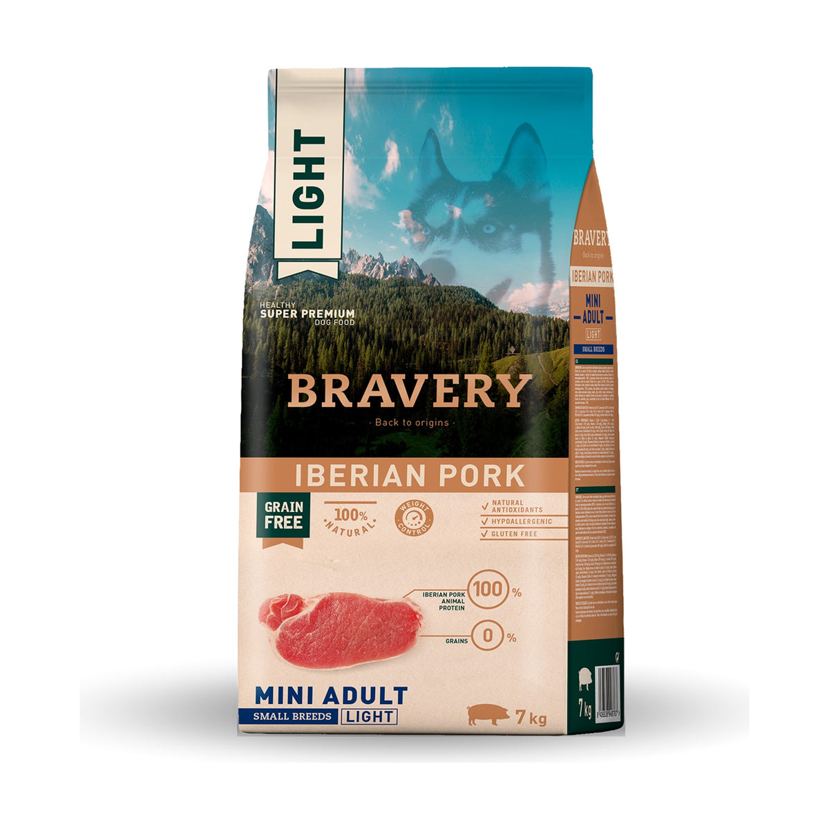 Croquettes BRAVERY MINI ADULT IBERIAN PORK LIGHT – photo 2