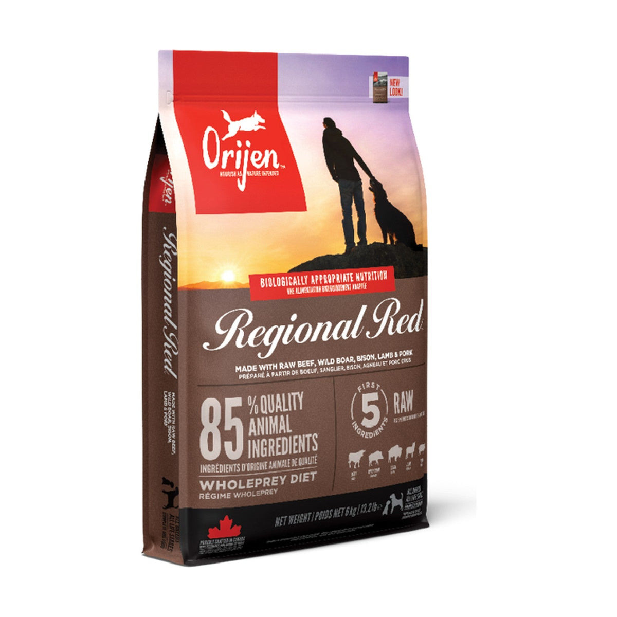Lot de 2 sacs – ORIJEN Regional Red – Croquettes sans céréales chien aux viandes rouges