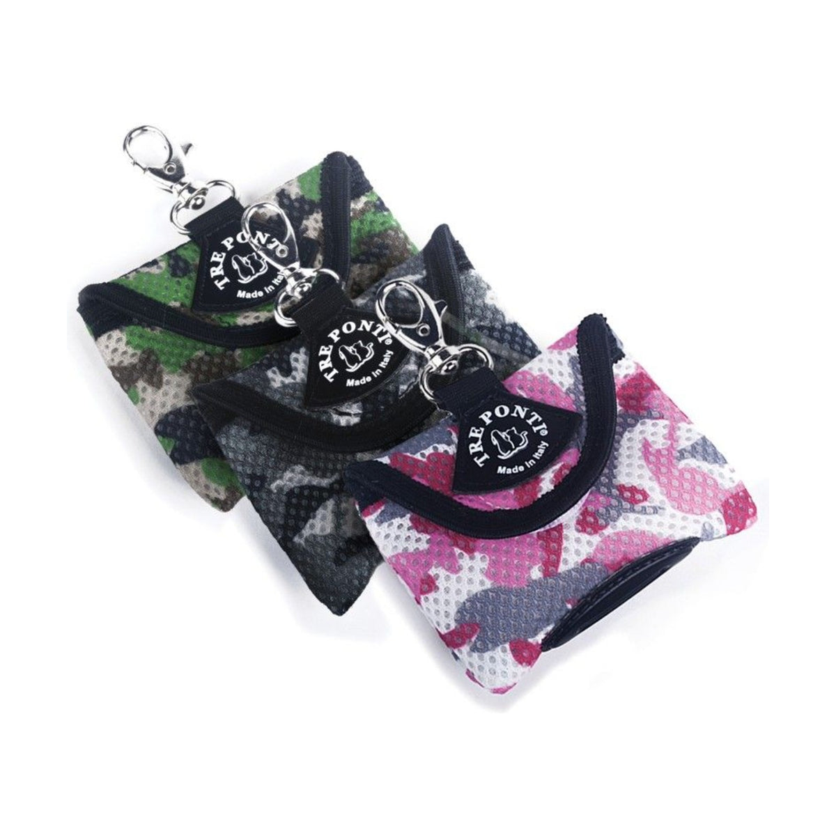 TRE PONTI Distributeur de sachets ramasse-crottes Camouflage – Avec recharge – photo 1
