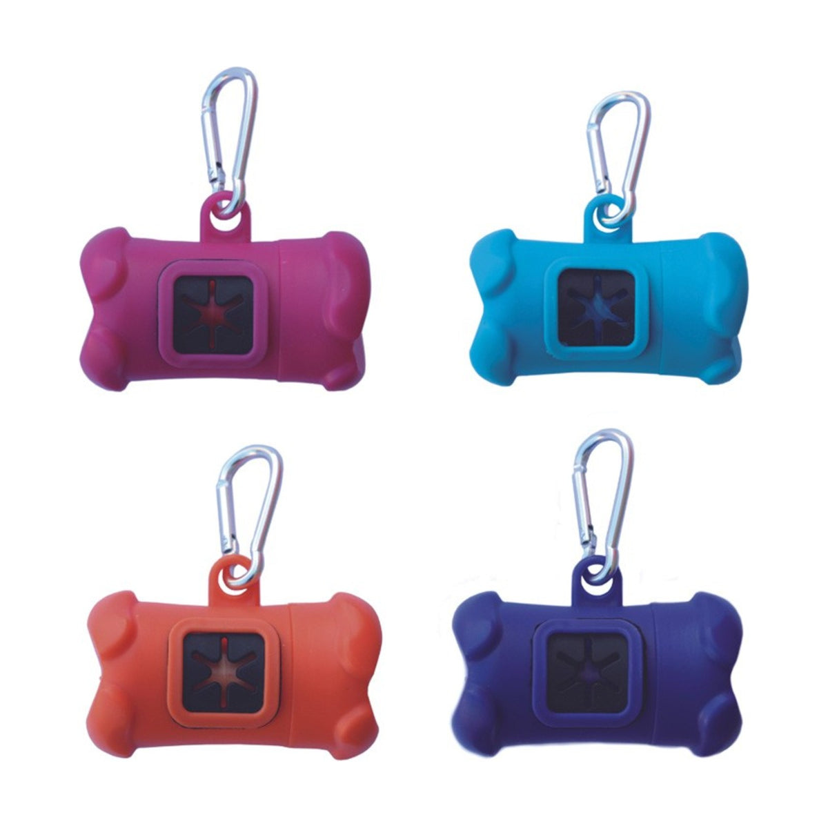 FREEDOG Distributeur de sacs à crottes Os – Avec mousqueton – photo 1
