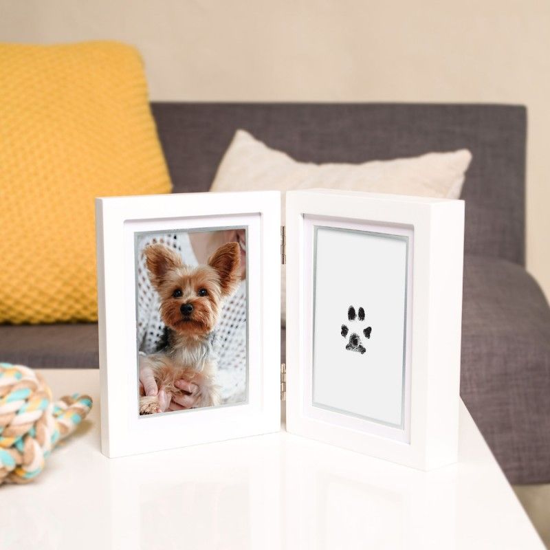 PEARHEAD Double cadre photo et empreinte à l'encre – Souvenir chien et chat – photo 2