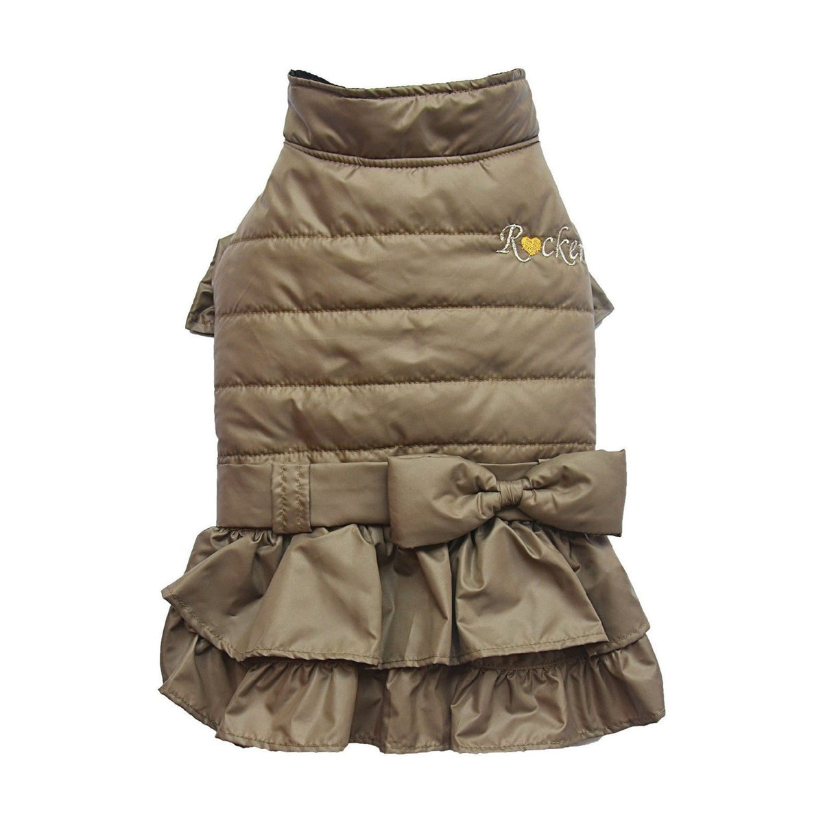 DOGGY DOLLY Doudoune robe matelassée WOOF pour petite chienne – photo 2