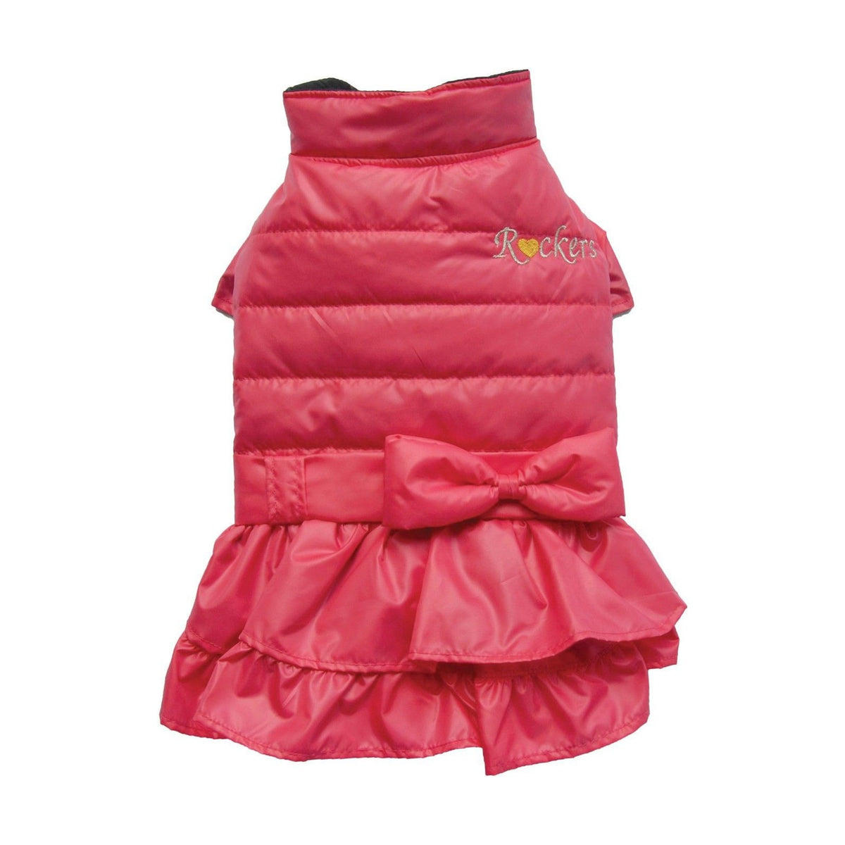 DOGGY DOLLY Doudoune robe matelassée WOOF pour petite chienne – photo 3