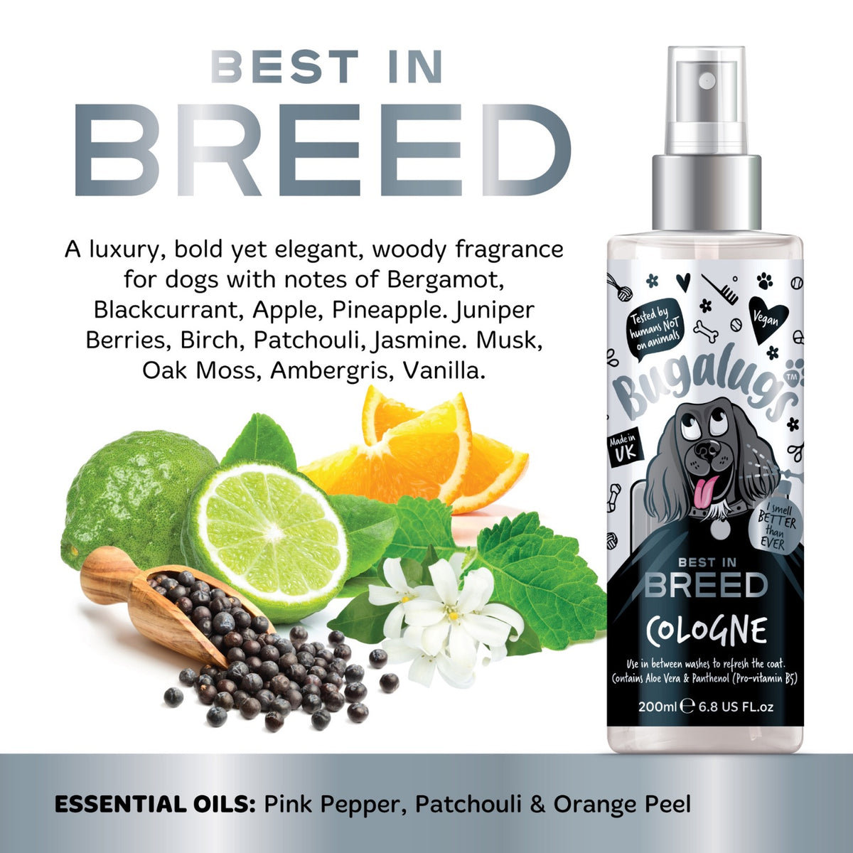 BUGALUGS Best in Breed – Eau de Cologne boisée pour chien – photo 2