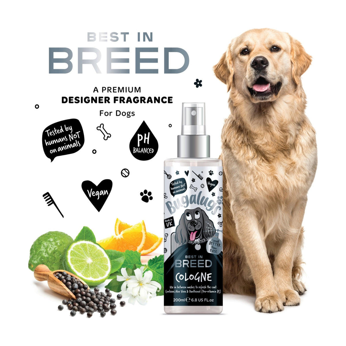 BUGALUGS Best in Breed – Eau de Cologne boisée pour chien – photo 5