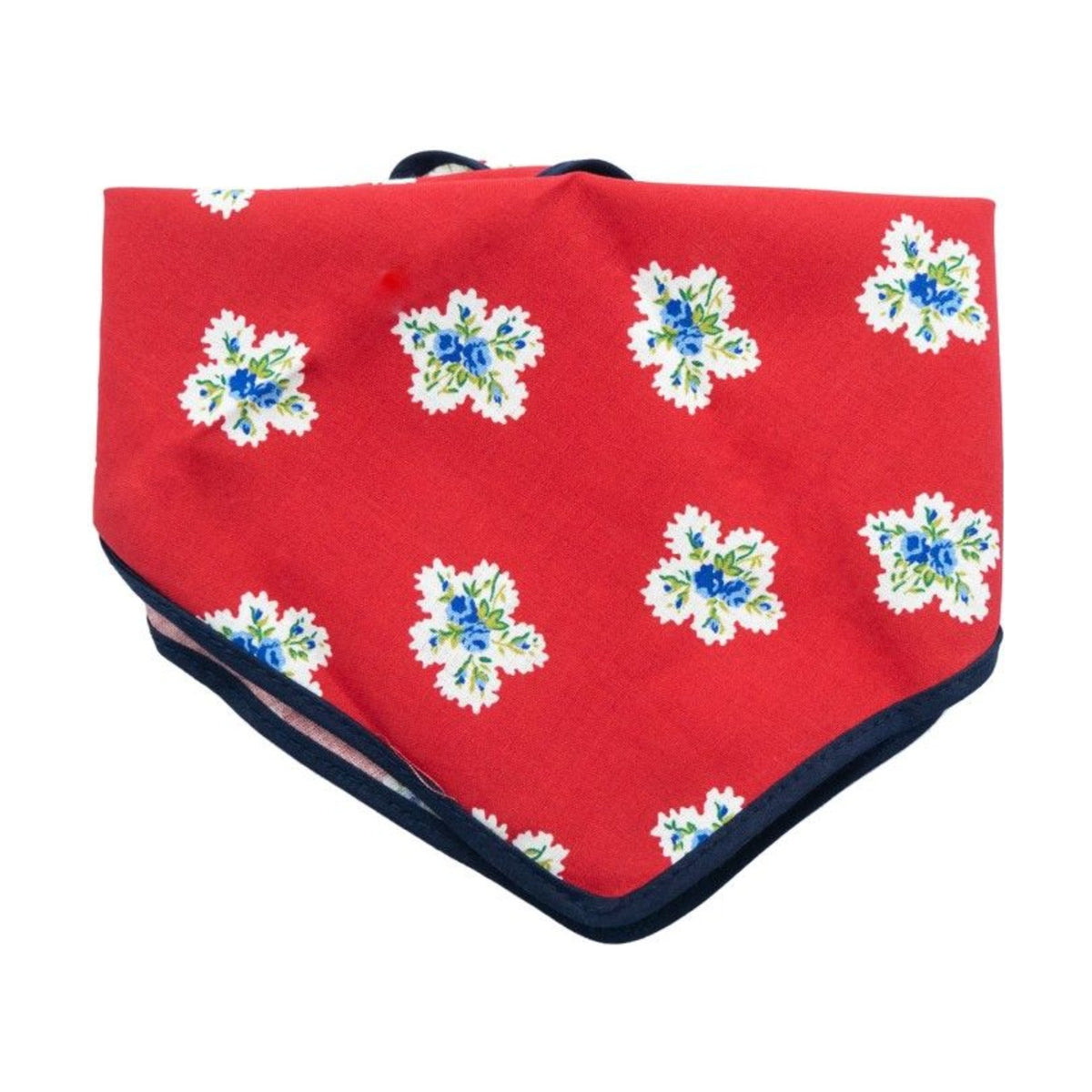 DOGLINE Foulard fleuri – Foulard à nouer en coton pour chien – photo 2