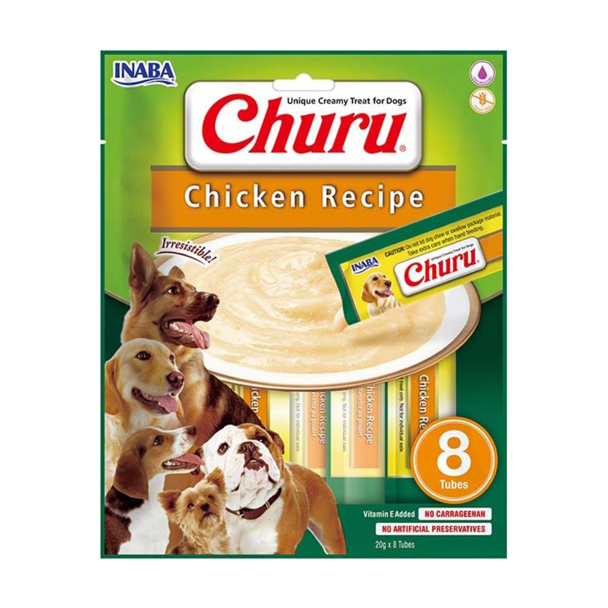 INABA Churu – Friandise crémeuse pour chien au poulet (8 × 20 g) – photo 1