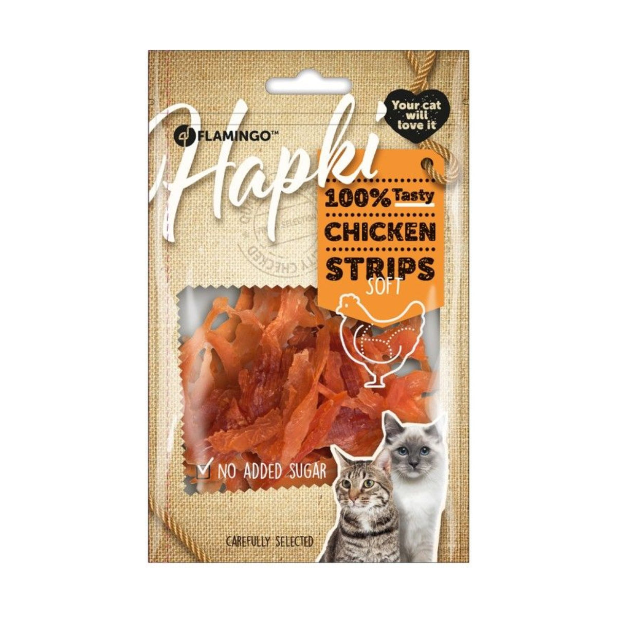 FLAMINGO Friandises pour chat – Lamelles souples poulet et fruits de mer 85 g – photo 1