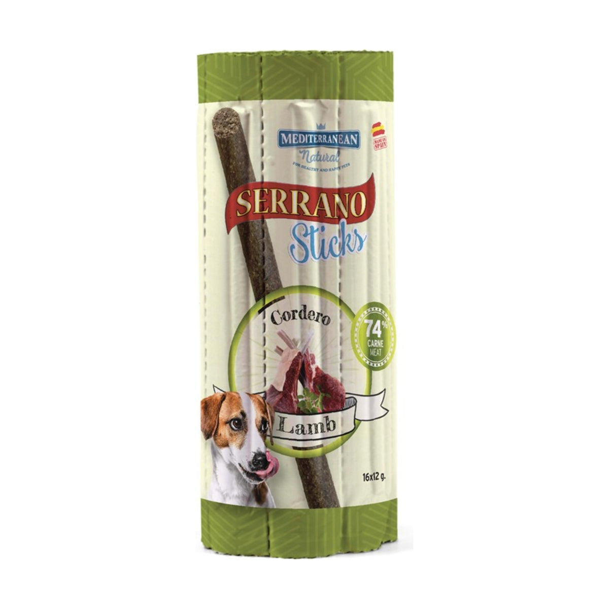 SERRANO Sticks Agneau – Friandises pour chien agneau et jambon 16 x 12 g – photo 1