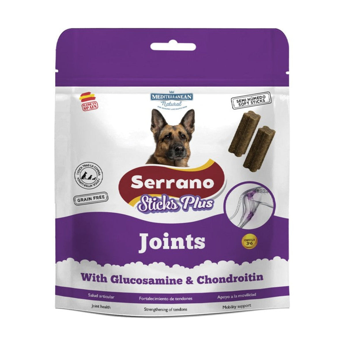 SERRANO Sticks Plus Joints Mobility – Friandises pour chien dinde et poisson 110 g – photo 1