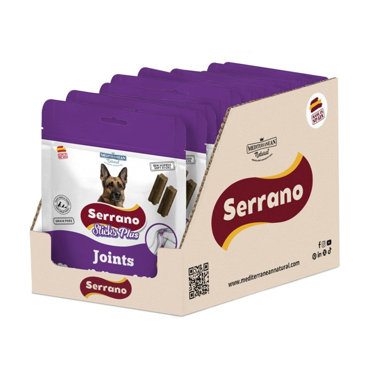 SERRANO Sticks Plus Joints Mobility – Friandises pour chien dinde et poisson 110 g – photo 3