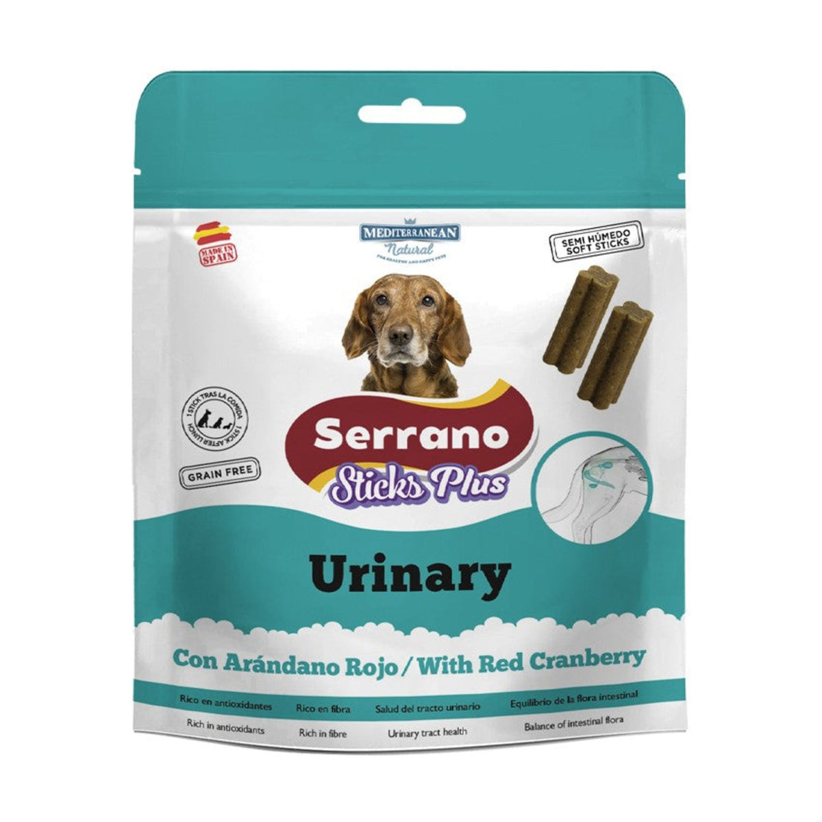 SERRANO Sticks Plus Care Urinary – Friandises pour chien dinde et jambon 110 g – photo 1