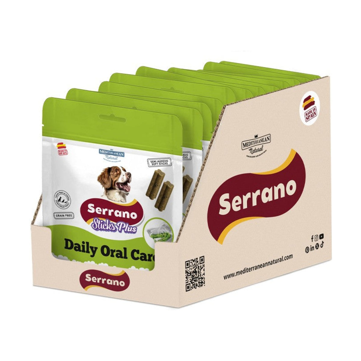 Serrano Sticks Plus Daily Oral Care – Friandises dentaires dinde et jambon – photo 3