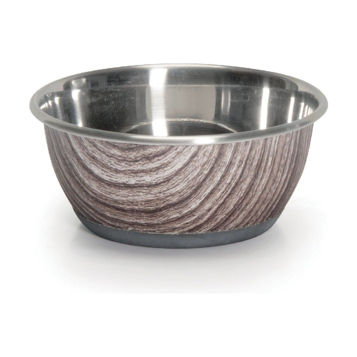 CAMON Gamelle effet bois – Gamelle inox antidérapante pour chien et chat – photo 4