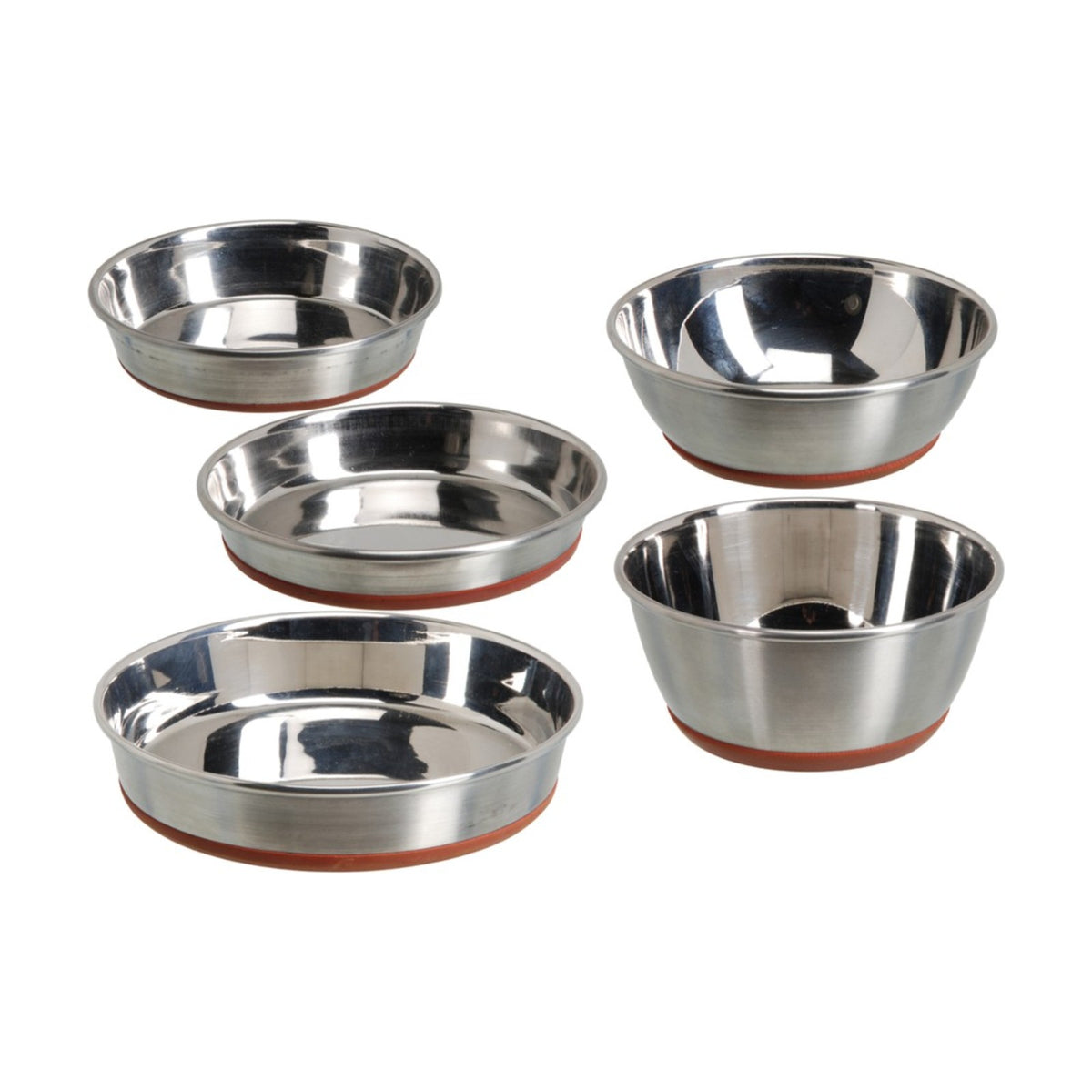 CAMON Gamelle inox Durapet – Gamelle lourde antidérapante pour chien et chat – photo 3