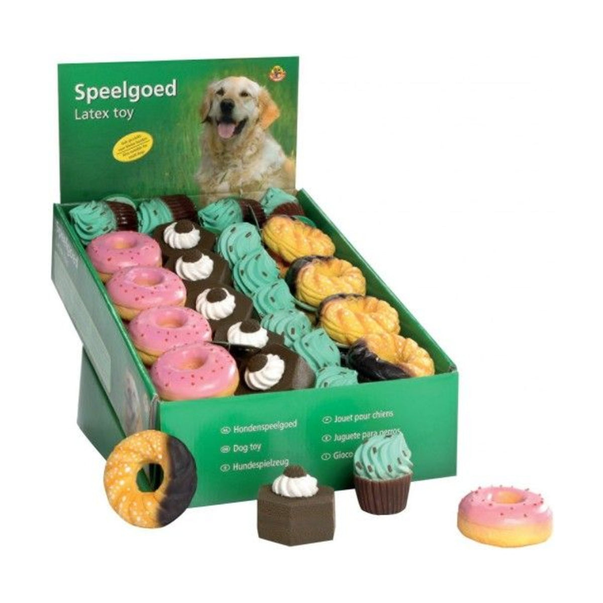 BEEZTEES Pastries – Gâteau sonore en latex pour chien – photo 1
