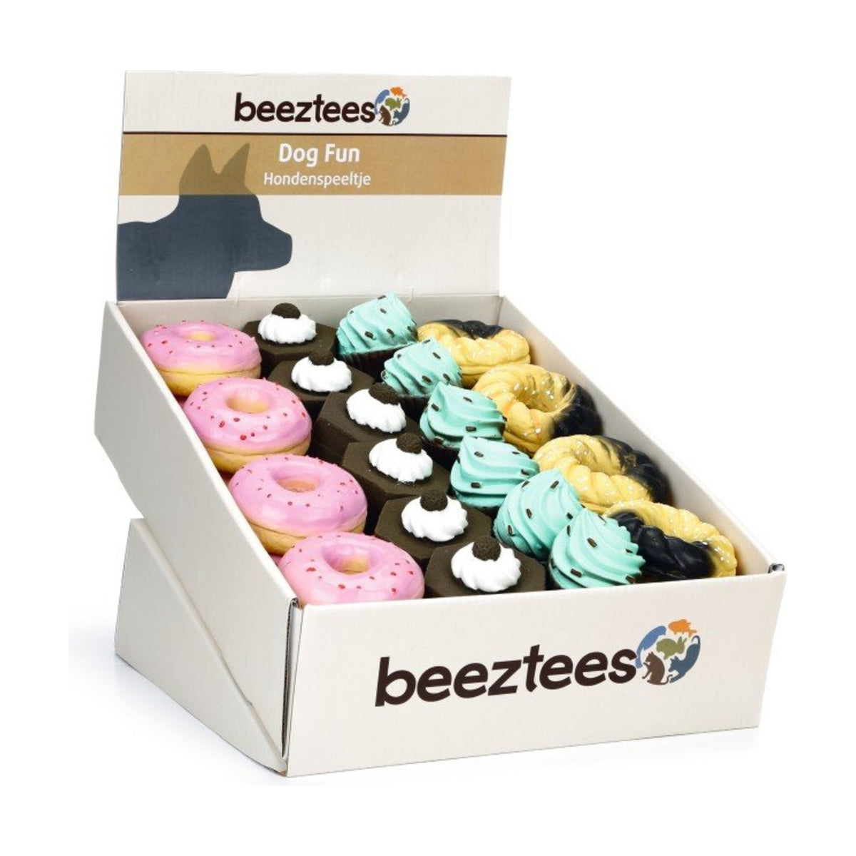 BEEZTEES Pastries – Gâteau sonore en latex pour chien – photo 4