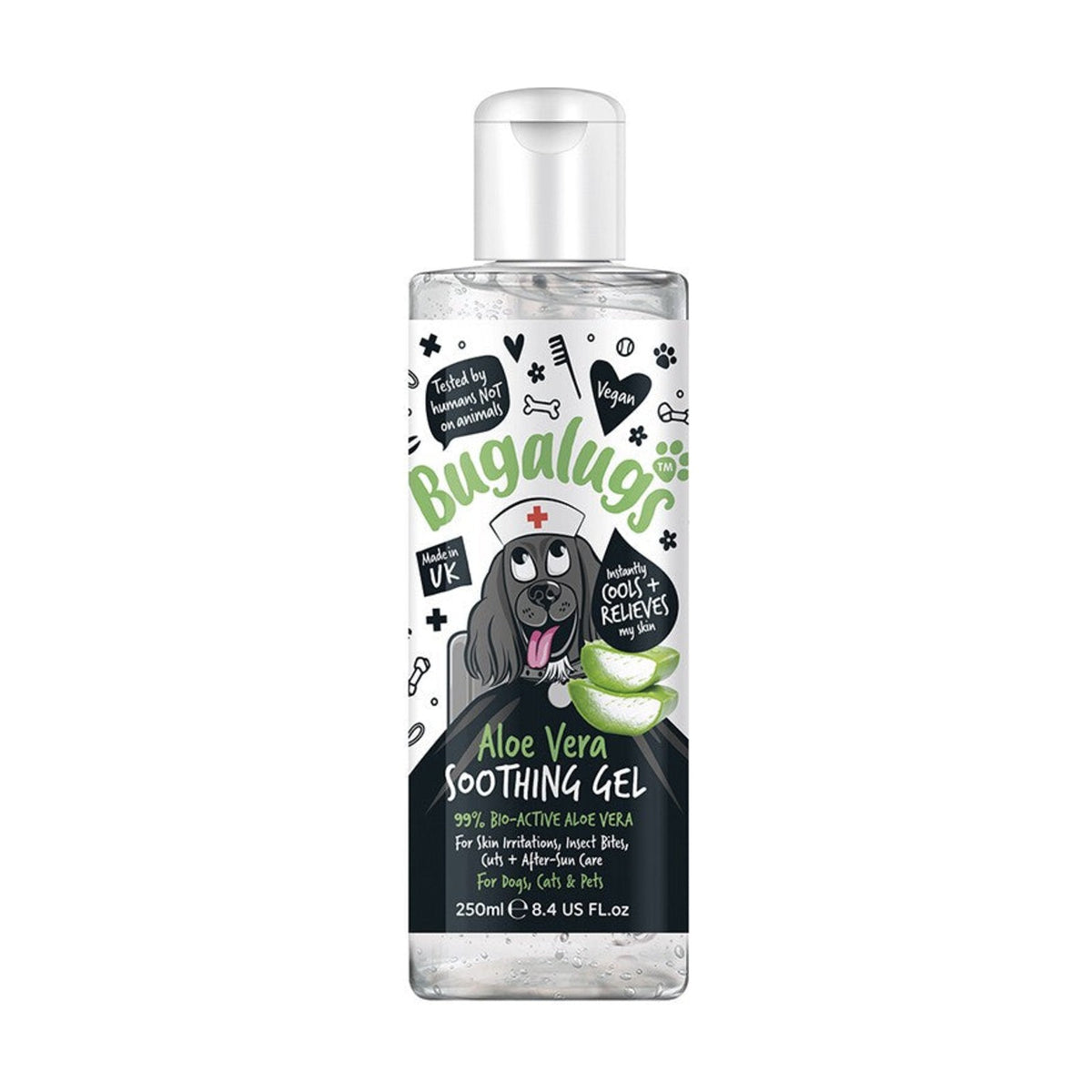 BUGALUGS Gel apaisant Aloe Vera – Soin de la peau pour chien et chat – photo 1
