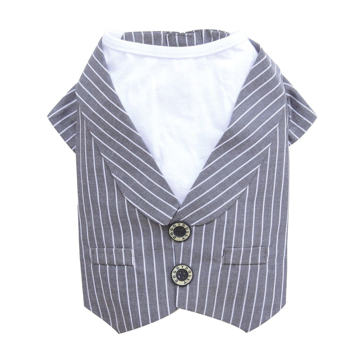 Gilet rayé avec T-Shirt blanc