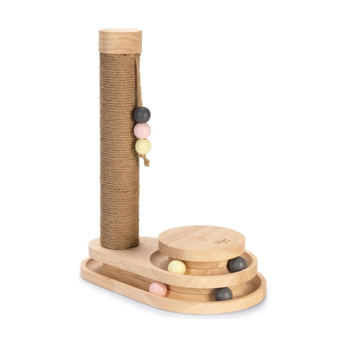 DESIGNED BY LOTTE Griffoir Inez – Tronc en jute avec tour de jeu à balles – photo 1