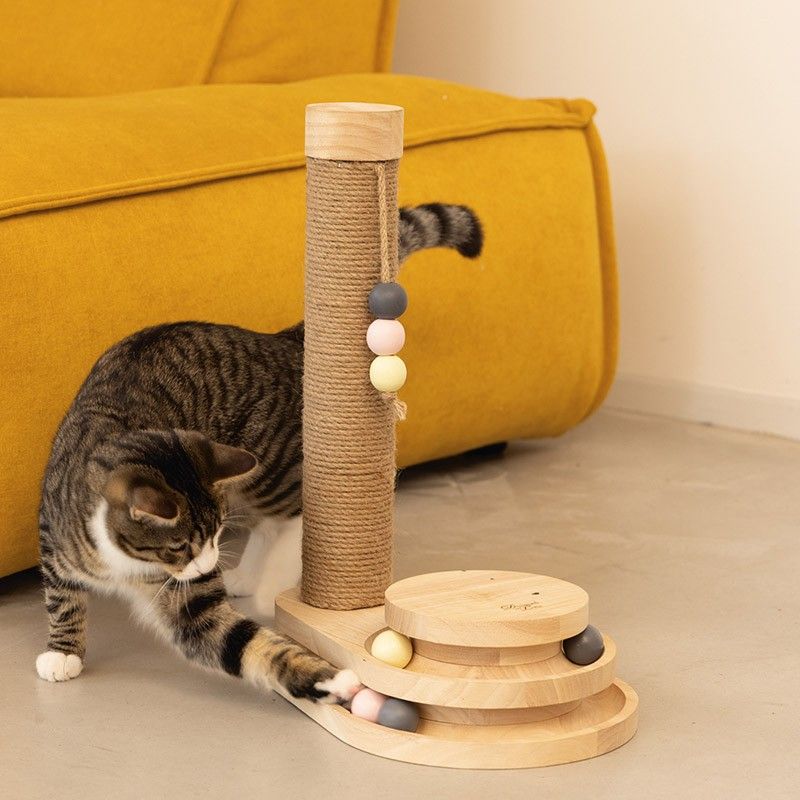 DESIGNED BY LOTTE Griffoir Inez – Tronc en jute avec tour de jeu à balles – photo 4