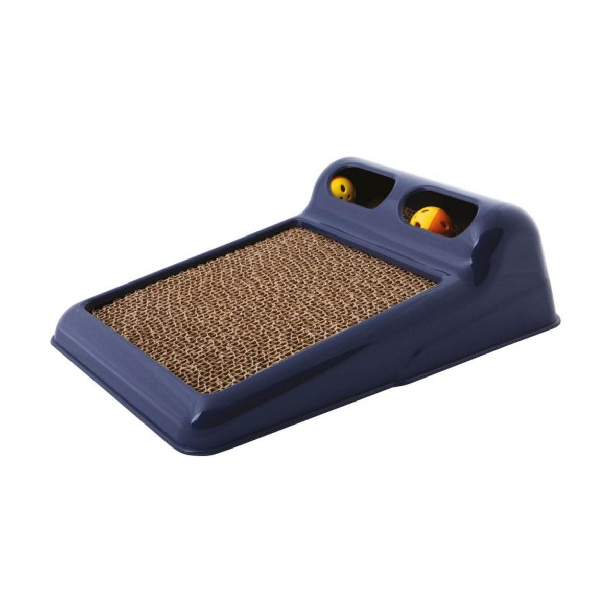 CAMON Griffoir à balles – Griffoir en carton avec circuit de balles pour chat – photo 2