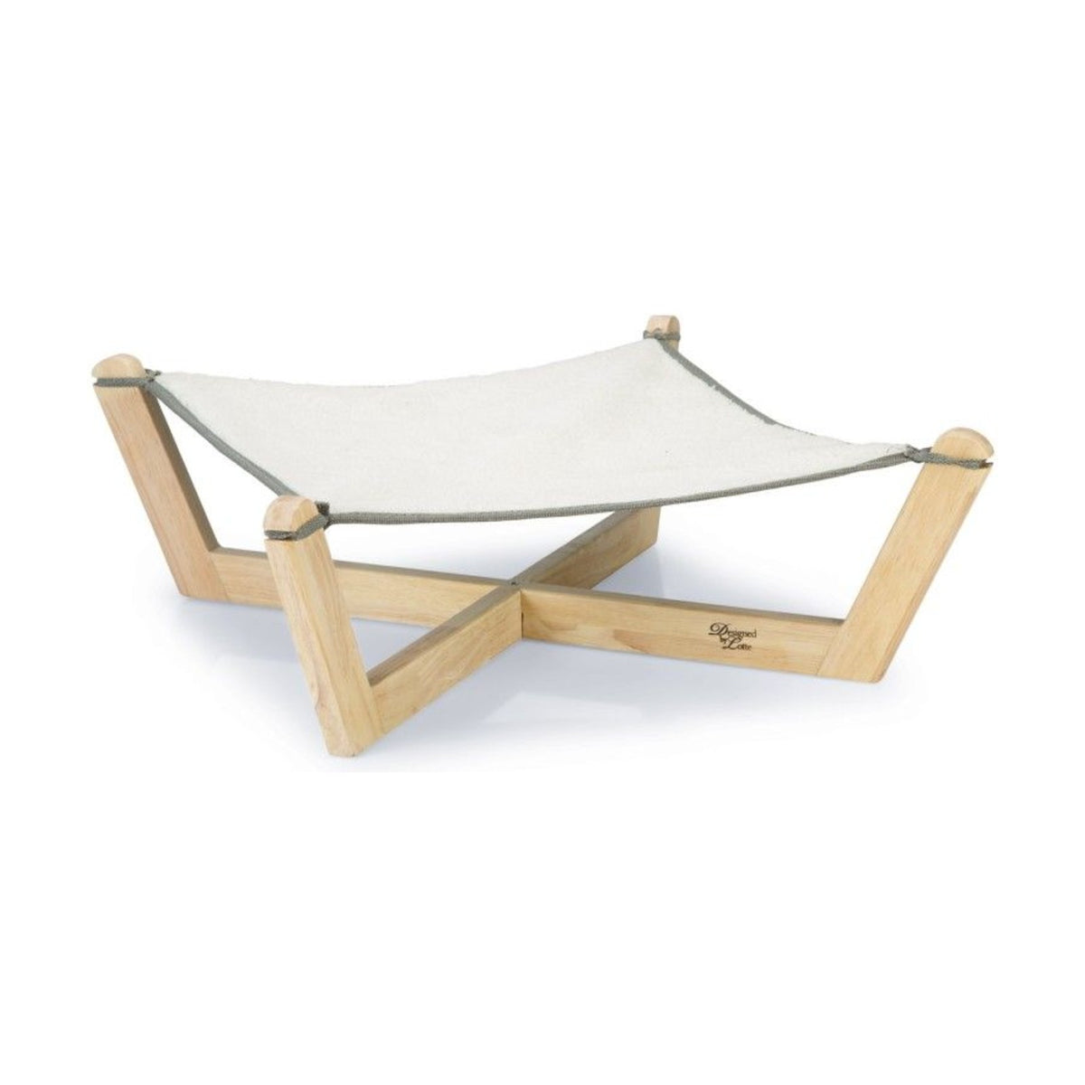 DESIGNED BY LOTTE Hamac Gaïa – Lit hamac sur pieds en bois pour chat – photo 1