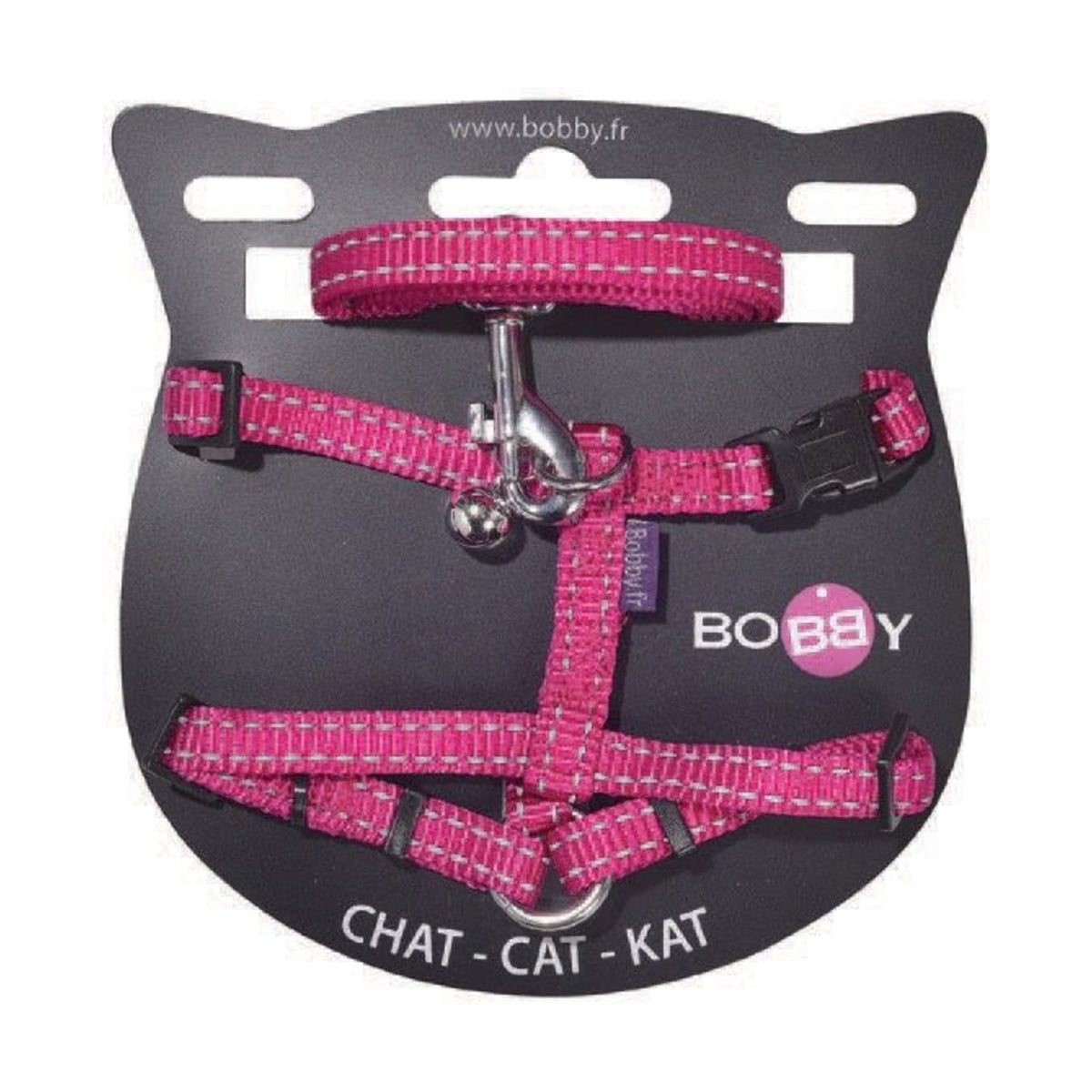 BOBBY Harnais chat réfléchissant – Harnais nylon avec grelot – photo 2