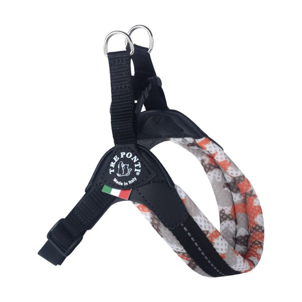 TRE PONTI Harnais Confort Camouflage Géo – Harnais à clip pour petit chien – photo 2