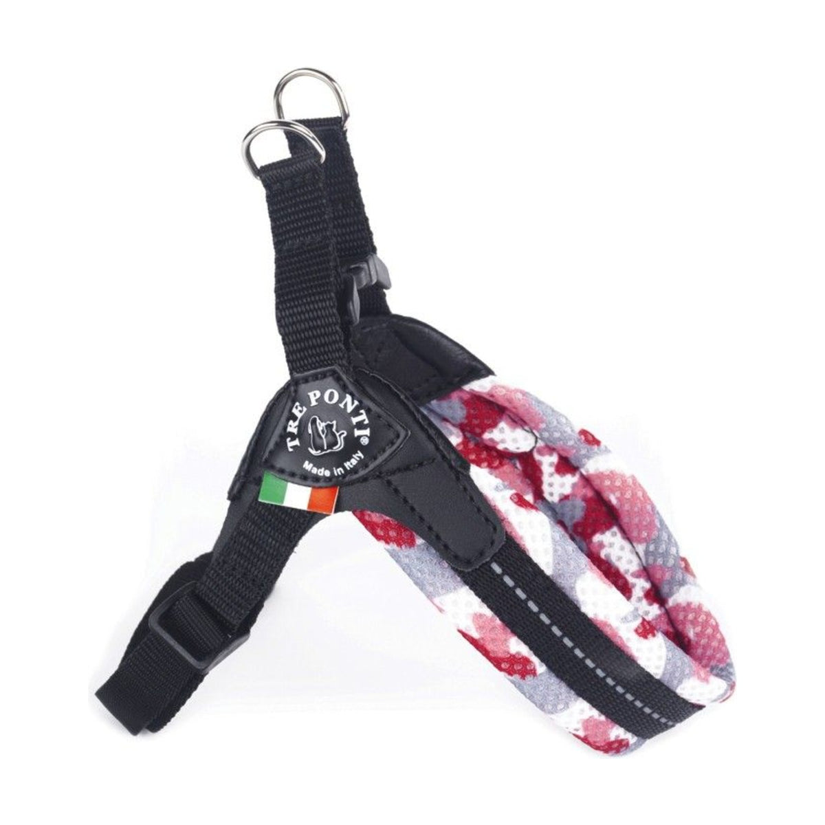 TRE PONTI Harnais Confort Camouflage – Harnais réglable à clip pour petit chien – photo 2