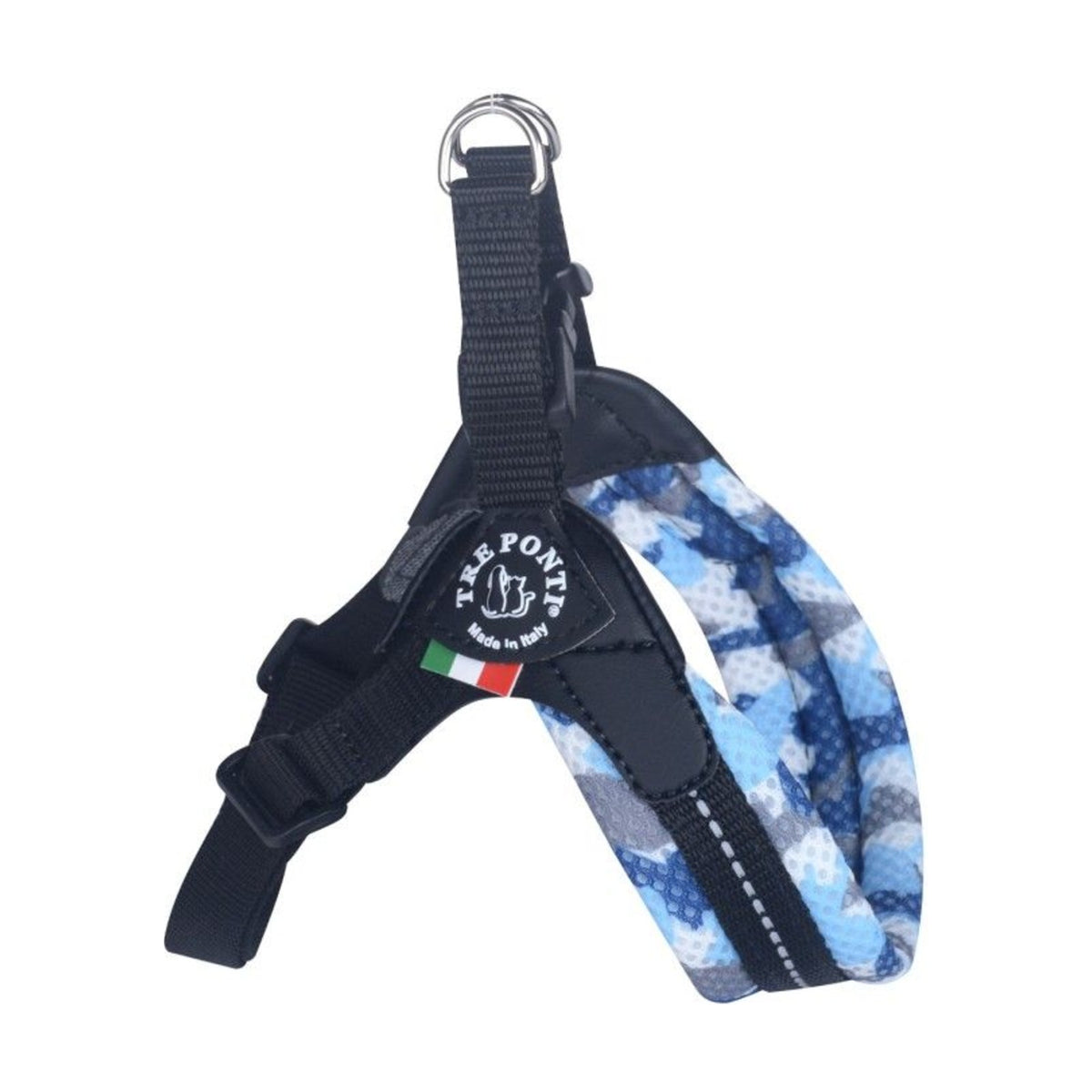 TRE PONTI Harnais Confort Camouflage – Harnais réglable à clip pour petit chien – photo 3