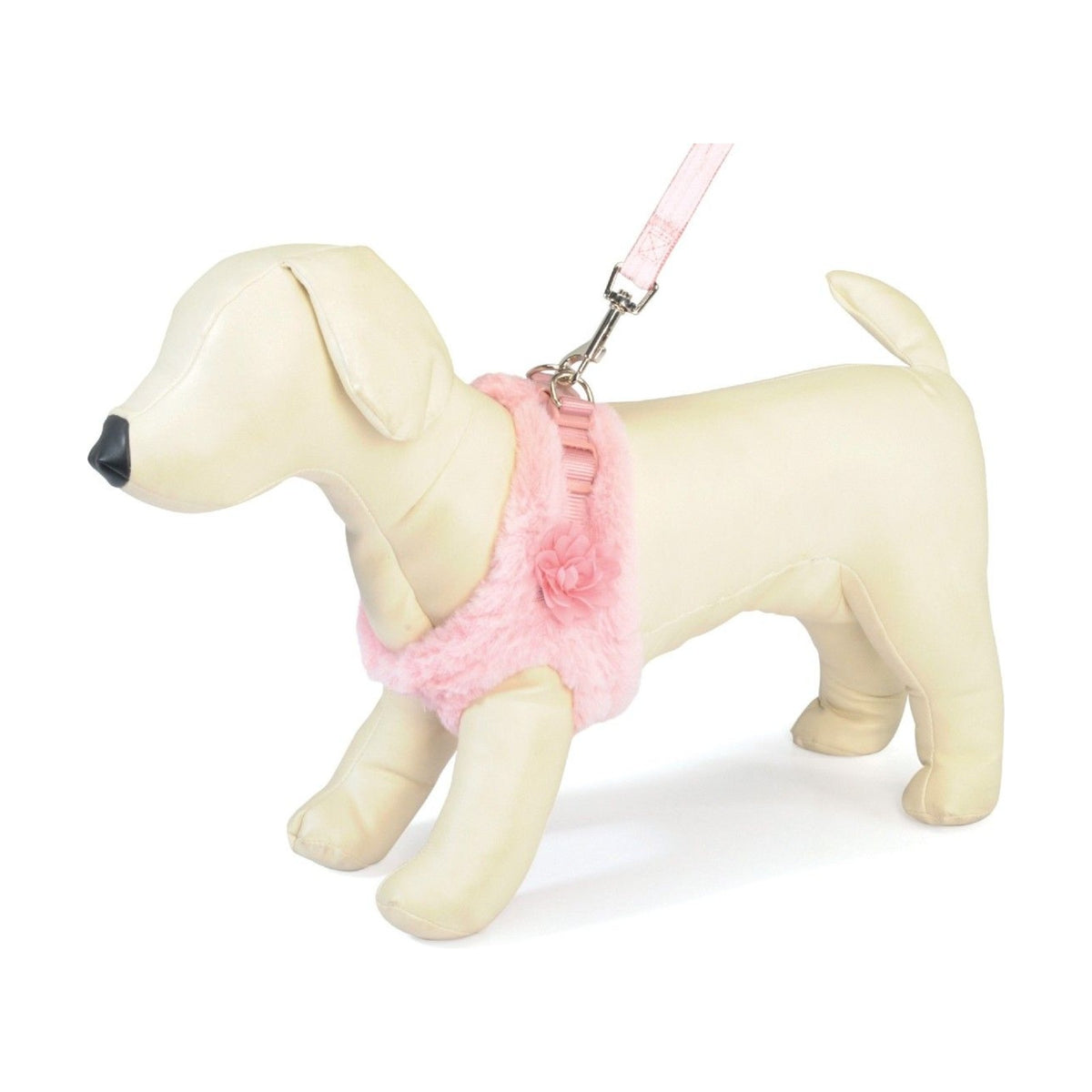 CAMON Harnais fourrure avec laisse – Ensemble fantaisie pour petit chien – photo 2