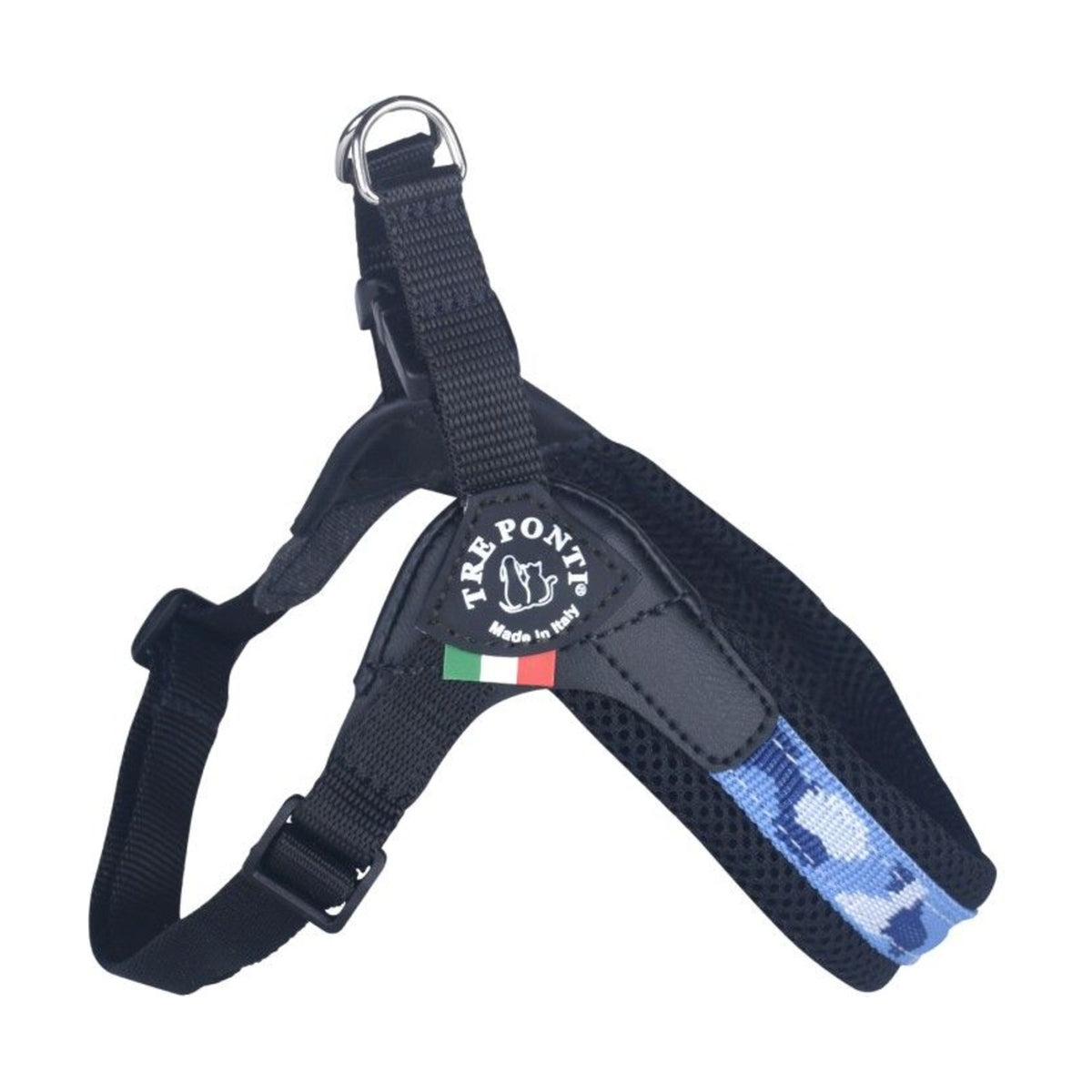 TRE PONTI Harnais Penny Camouflage – Harnais réglable à clip pour petit chien – photo 4