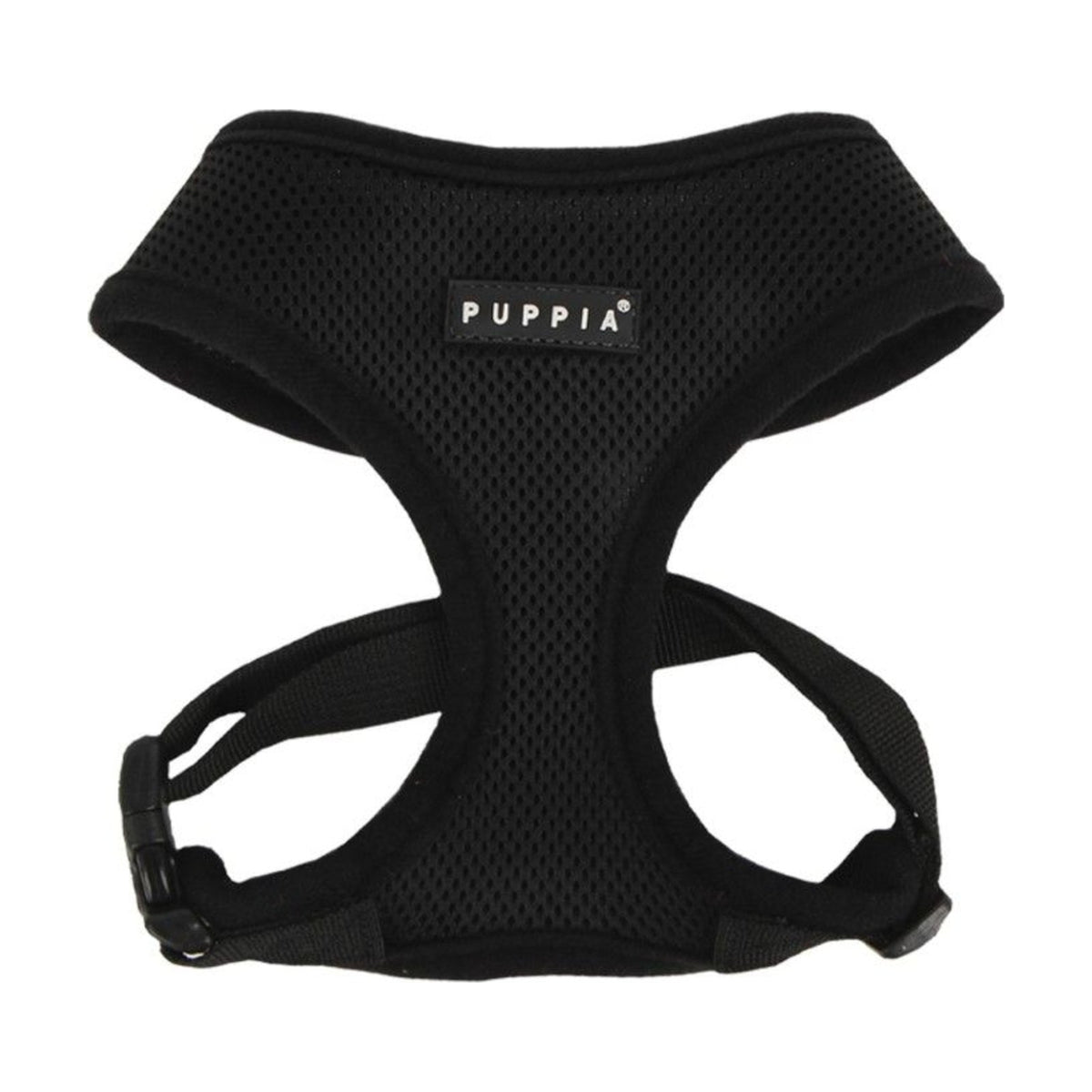 PUPPIA Harnais réglable Soft – Harnais doublé coton pour chien, noir – photo 1