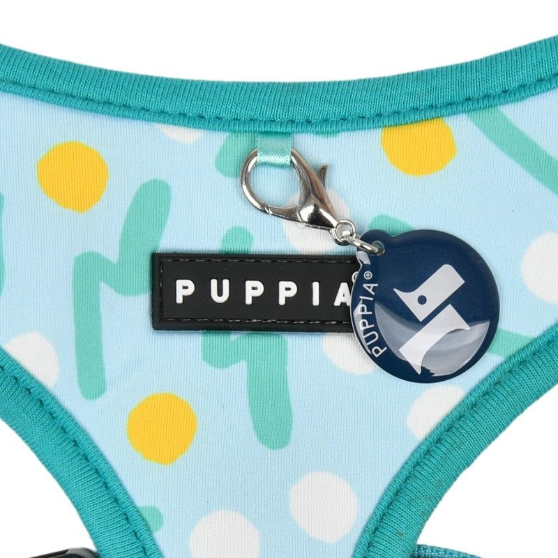 PUPPIA Harnais réglable Fête – Harnais à pois et zigzag pour petit chien – photo 4