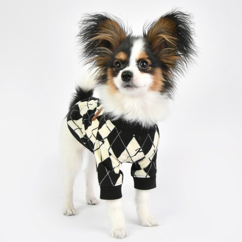 PUPPIA Pull Jaden – Pull jacquard doublé fourrure pour chien – photo 2