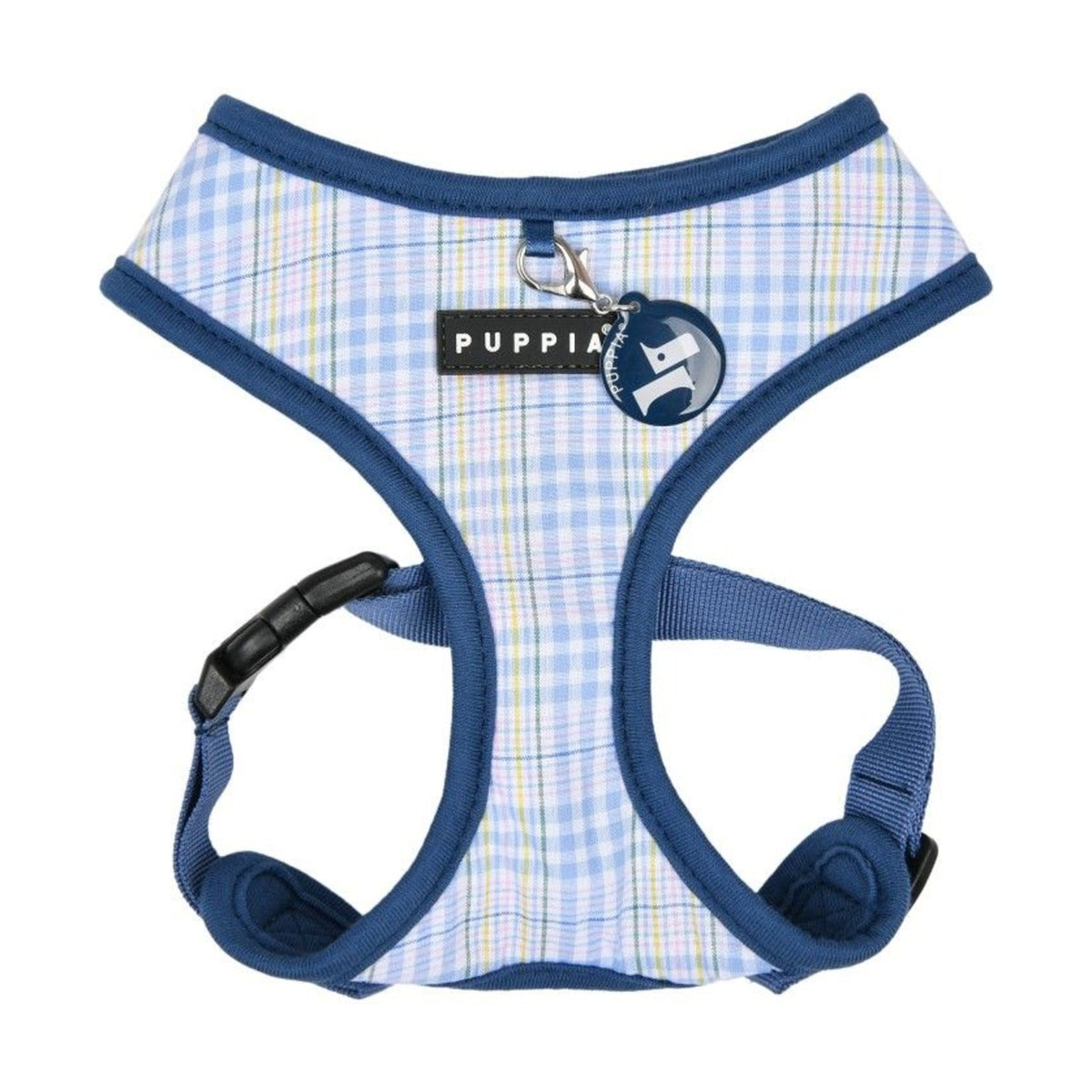 PUPPIA Harnais réglable Luke – Harnais quadrillé à liseré pour petit chien – photo 3