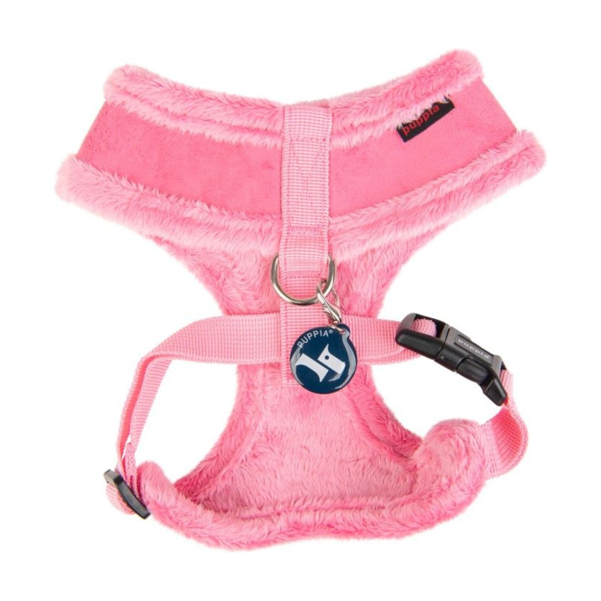 PUPPIA Harnais réglable Terry – Doublé fourrure pour chien, rose – photo 3