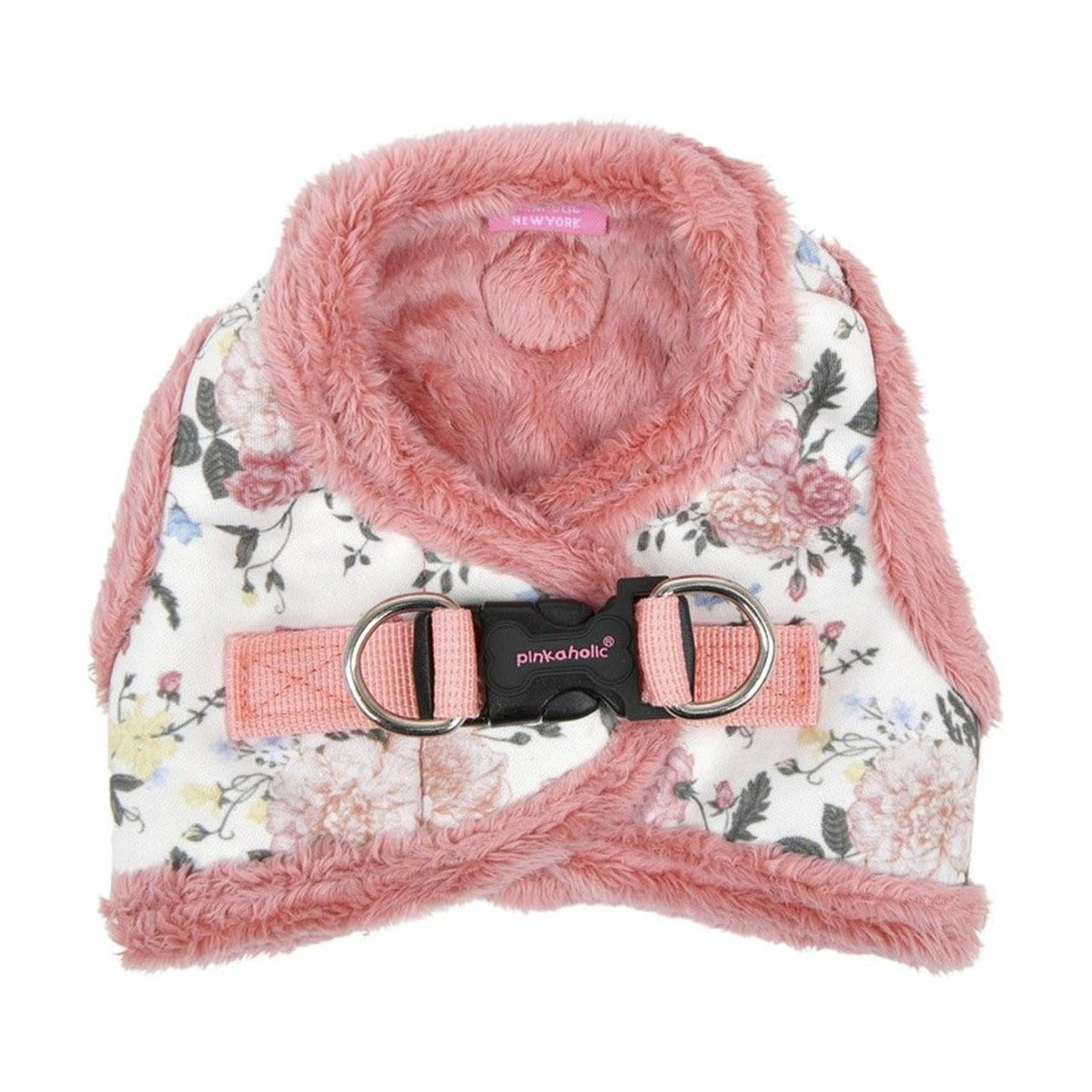 PINKAHOLIC Harnais veste Calla – Harnais fourrure à fleurs pour petit chien – photo 5